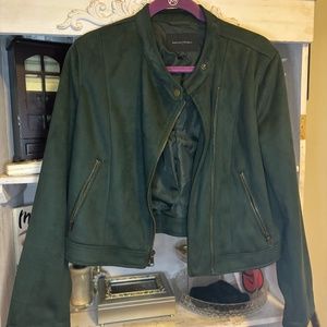 Banana Republic Faux Suede Moto Jacket-LP